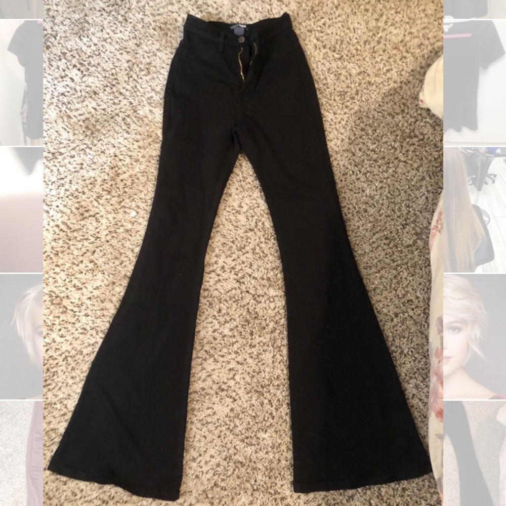 Black bellbottoms